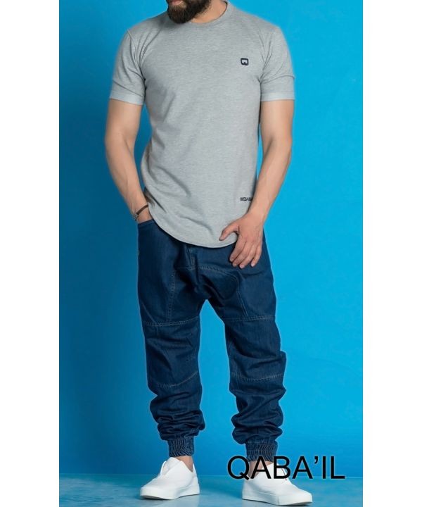 Tee Shirt Nautik Gris -Qaba'il