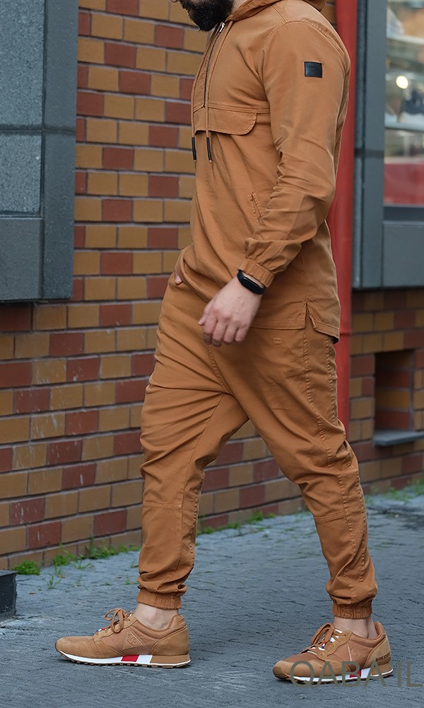 Sweat Kameron stretch camel-qaba'il - Taille : M