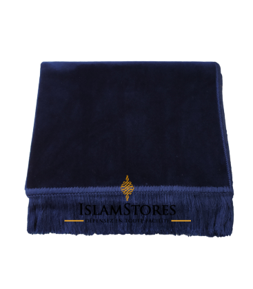 tapis de prière de haute qualité bleu nuit