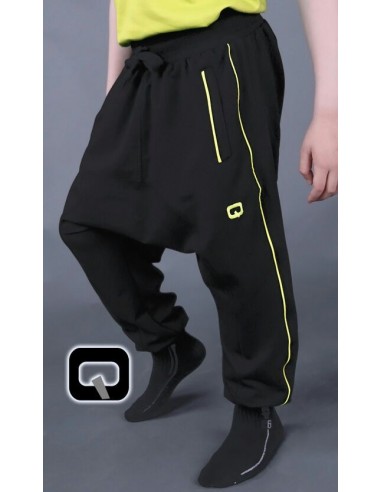 Sarouel lift enfant noir/jaune-8 ans