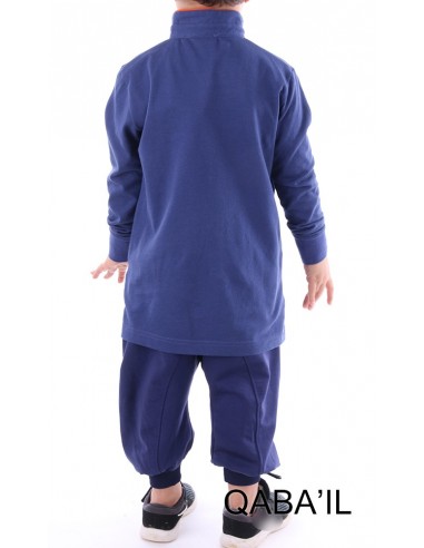 Polo Enfant Bleu Indigo - Qaba'il