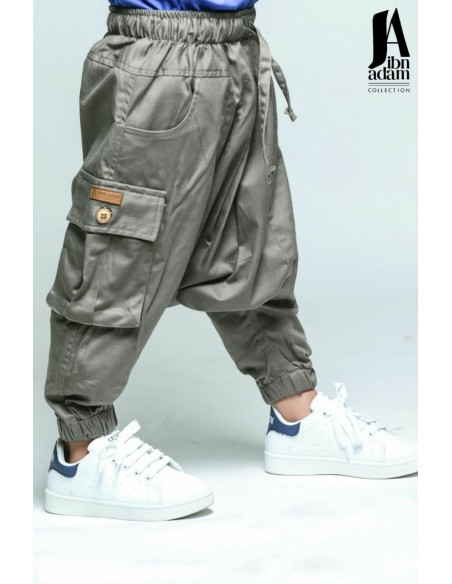 Sarouel Battle Enfant Kaki -Ibn Adam