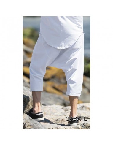 Sarouel Pantacourt Nautik Blanc -Qaba'il