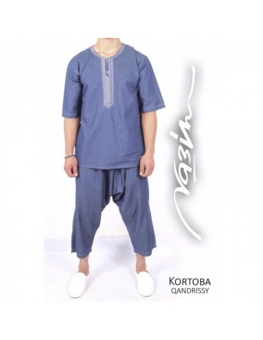 Ensemble Na3im Qandrissy Bleu Foncé