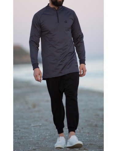 Sweat Longline Qaba'il Gris