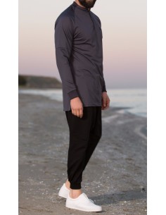 Sweat Longline Qaba'il Gris 2