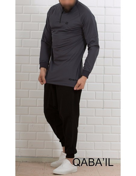 Sweat Longline Qaba'il Gris