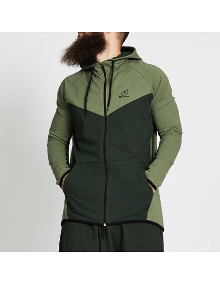 Veste Jogging Oversize Bi Colore Vert Kaki - Dc Jeans