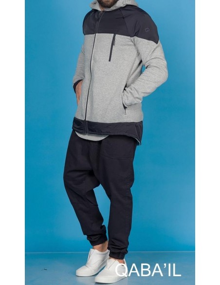 Manteau Montana Gris Clair-Qaba'il