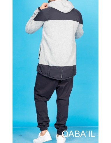 Manteau Montana Gris Clair-Qaba'il