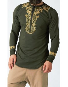 Sweat Etniz Africain Kaki -...