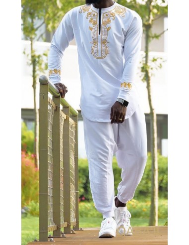 Sweat Etniz Africain Blanc - Qaba'il