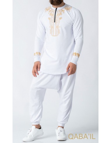 Sweat Etniz Africain Blanc - Qaba'il