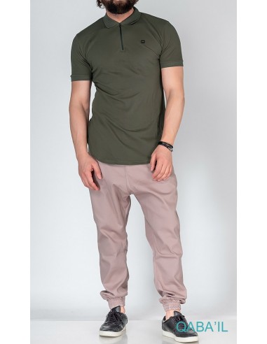 Polo zip Kaki-Qaba'il