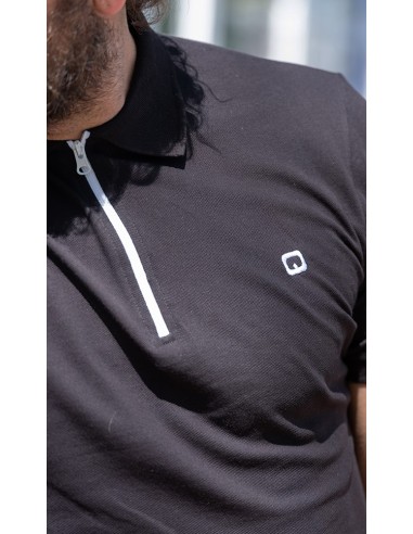 Polo Zip Noir-Qaba'il