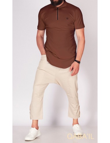 Polo Zip Camel-qaba'il