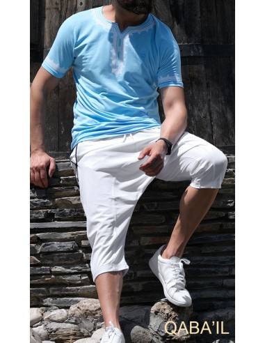 tee shirt etniz bleu ciel-qaba'il