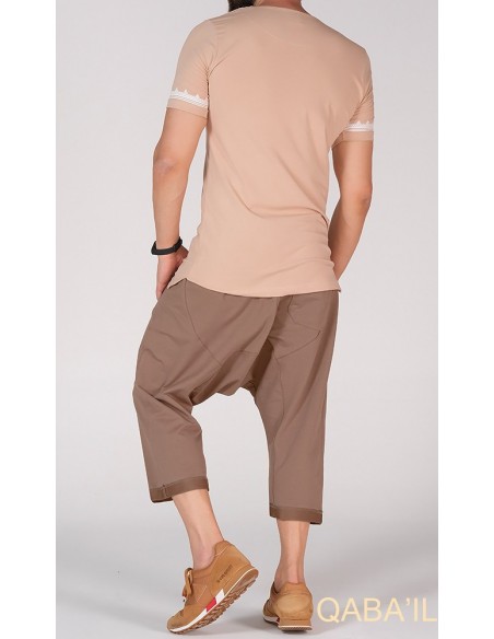 tee shirt etniz beige-qaba'il