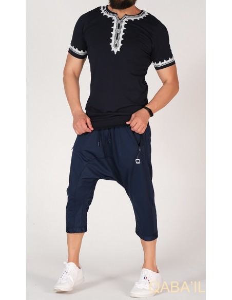 tee shirt etniz noir-qaba'il