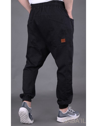 sarouel jeans stretch noir -qaba'il