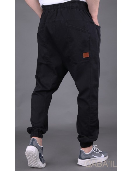 sarouel jeans stretch noir -qaba'il