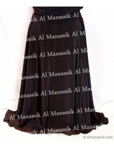 Jilbab : 2 pièces cape + jupe noir