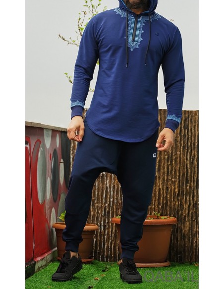 sweat etniz Marocco UP bleu foncé-qaba'il