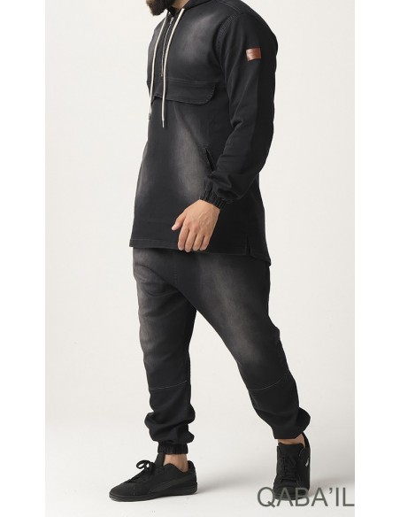 Ensemble Stretch Noir-Qaba'il