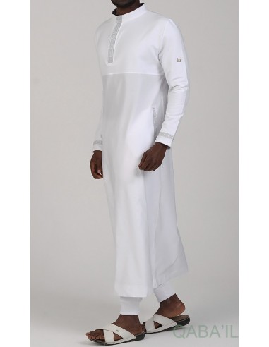 qamis eminence blanc/argent - Qaba'il