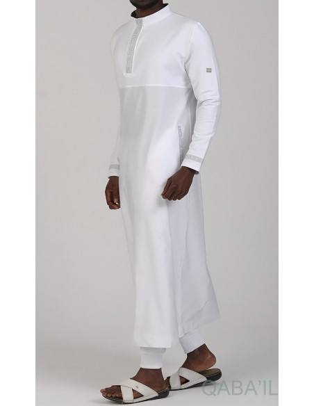 qamis eminence blanc/argent - Qaba'il