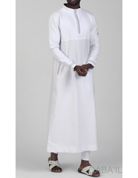 qamis eminence blanc/argent - Qaba'il