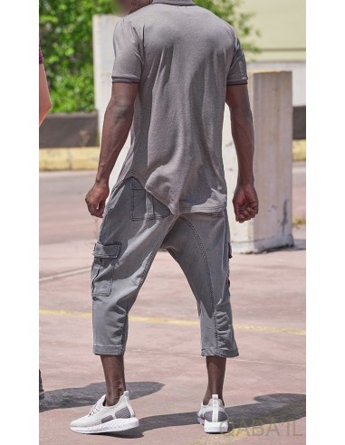 Polo Zip Up Gris Anthracite - Qaba'il