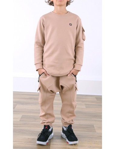 Ensemble Sniper enfant beige - qaba'il