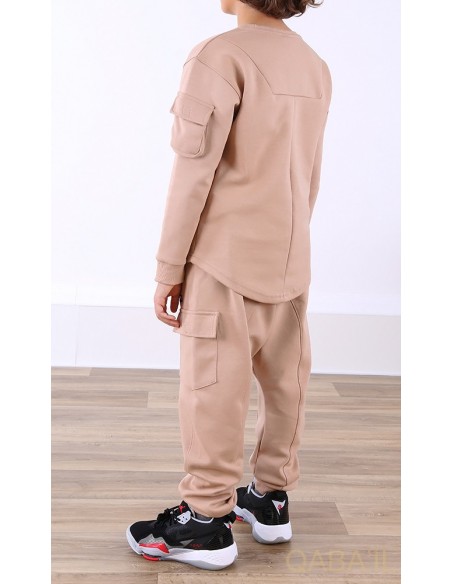 Ensemble Sniper enfant beige - qaba'il