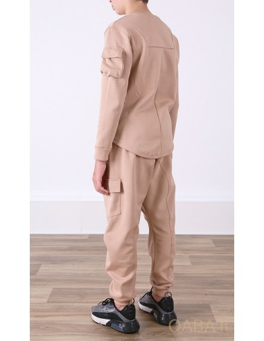 Ensemble Sniper enfant beige - qaba'il