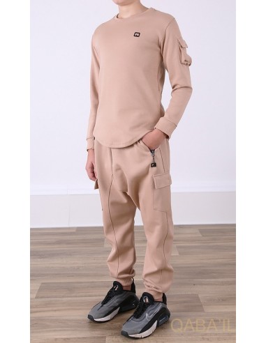 Ensemble Sniper enfant beige - qaba'il