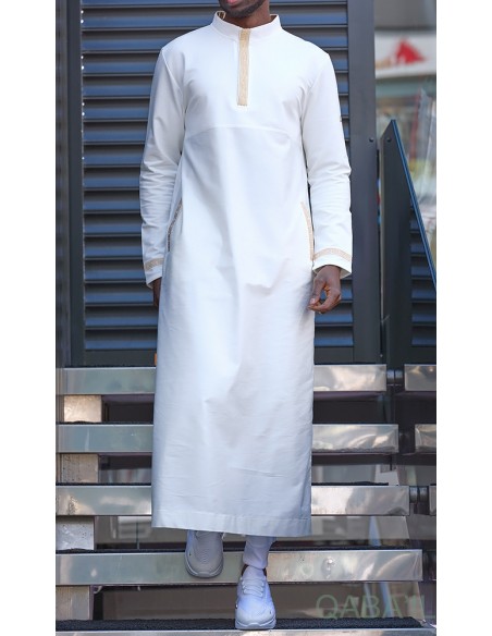 Qamis Eminence Ecru -Qaba'il