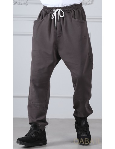 Sarouel Pants Coton Stretch Gris -...
