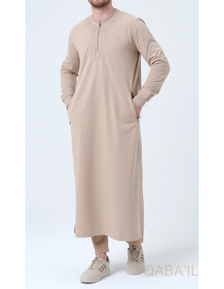 Qamis Sham Beige - Qaba'il