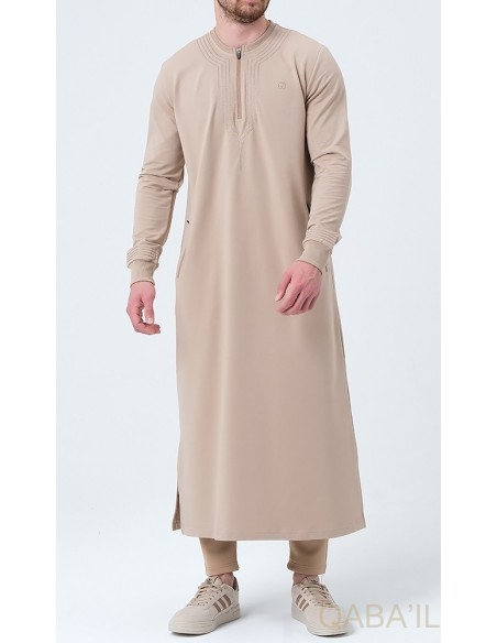 Qamis Sham Beige - Qaba'il