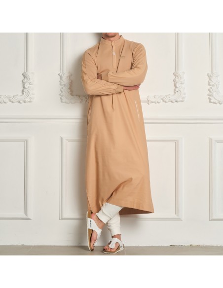 Qamis Subtil Beige - Qaba'il