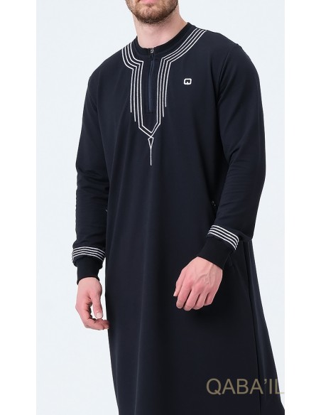 Qamis Long Sham Bleu - Qaba'il