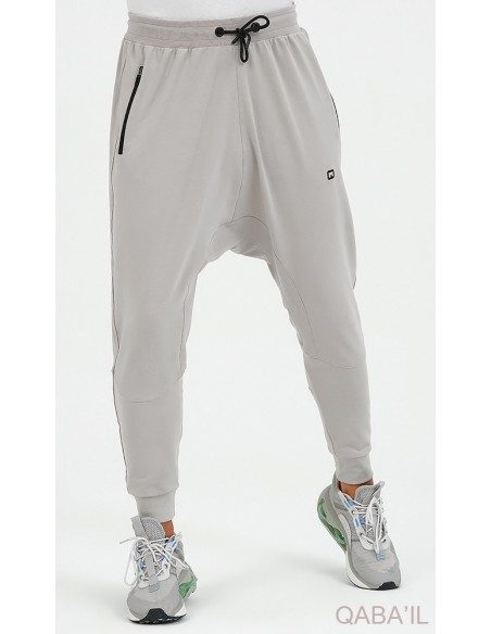 Sarouel Jogging Athletik SW23 Gris Clair Qaba'il