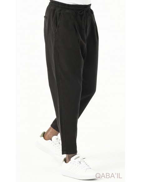 Sarouel Chino Urbain Noir Qaba'il