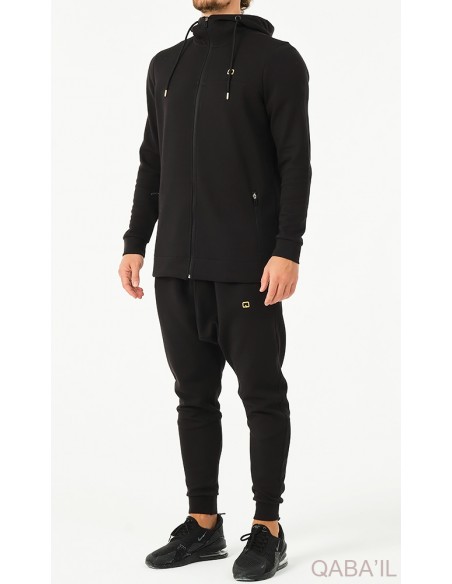 Ensemble Jacket Relaxed Noir Qaba'il