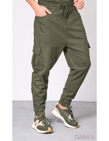 Sarouel Cargo Flex Kaki Qaba'il