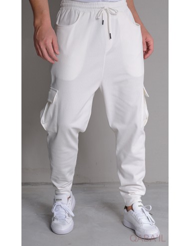 Sarouel Cargo Flex Ecru Qaba'il