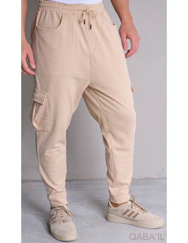 Sarouel Cargo Flex Beige Qaba'il