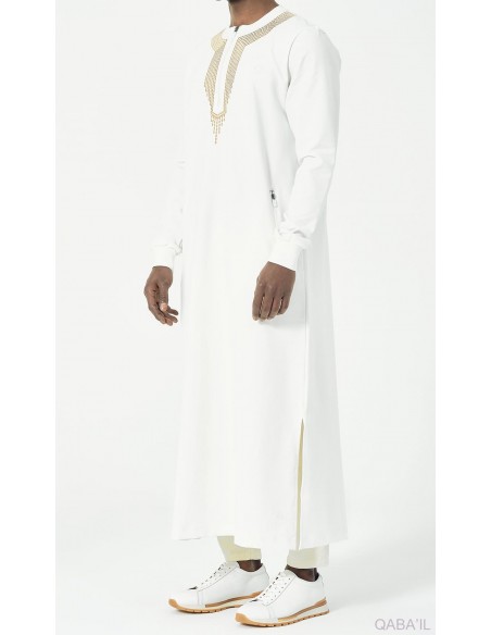 Qamis Long Sham R24 Ecru Qaba'il