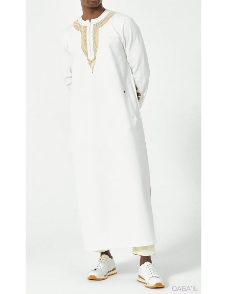 Qamis Long Sham R24 Ecru Qaba'il